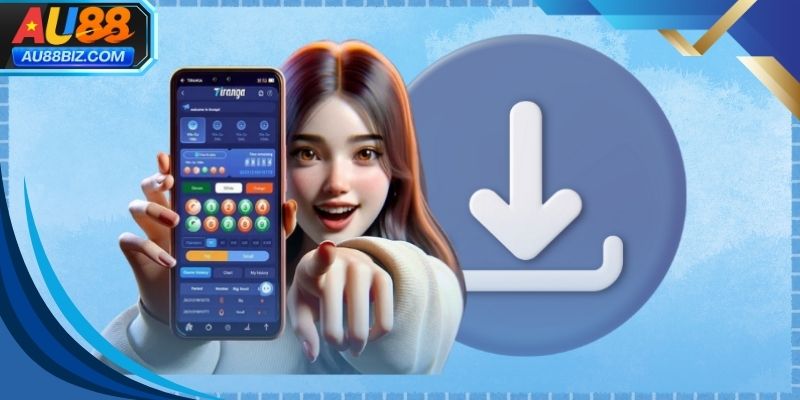 Giao diện ứng dụng AU88 trên điện thoại với thiết kế trực quan và dễ sử dụng